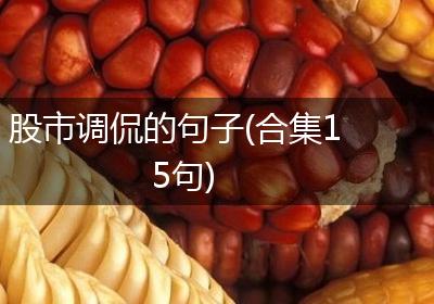 股市调侃的句子(合集15句)