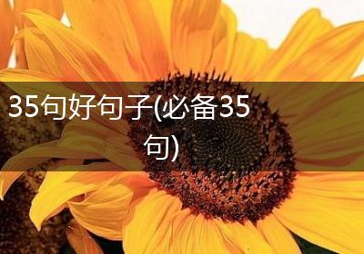 35句好句子(必备35句)