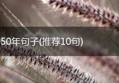 50年句子(推荐10句)