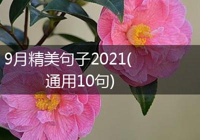 9月精美句子2021(通用10句)