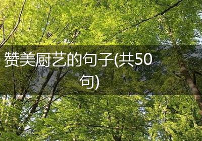 赞美厨艺的句子(共50句)