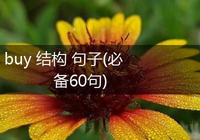 buy 结构 句子(必备60句)