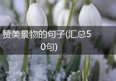 赞美景物的句子(汇总50句)