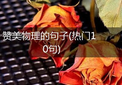 赞美物理的句子(热门10句)