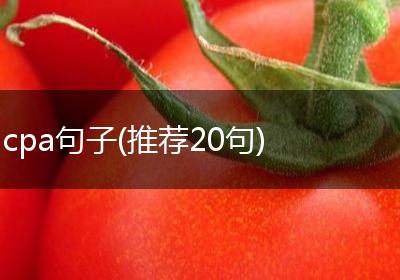 cpa句子(推荐20句)
