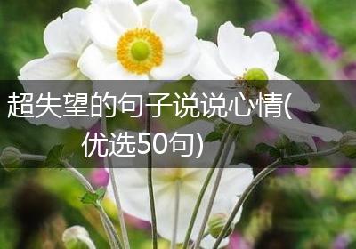 超失望的句子说说心情(优选50句)