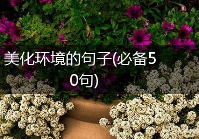 美化环境的句子(必备50句)