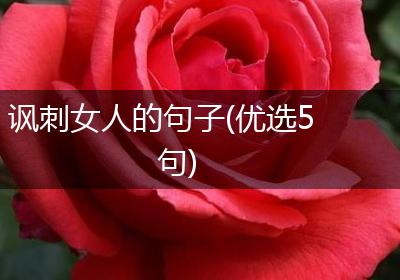 讽刺女人的句子(优选5句)