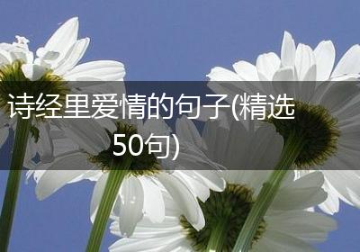 诗经里爱情的句子(精选50句)