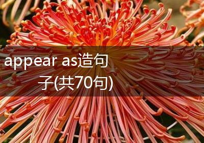 appear as造句子(共70句)