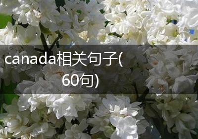canada相关句子(60句)