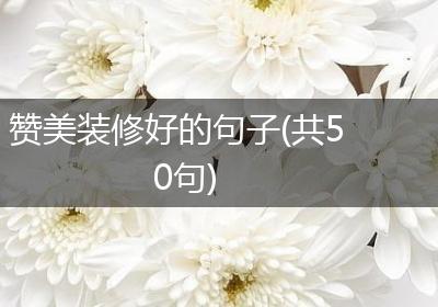 赞美装修好的句子(共50句)