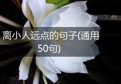 离小人远点的句子(通用50句)