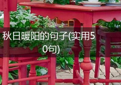 秋日暖阳的句子(实用50句)
