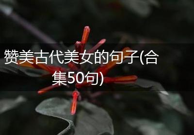 赞美古代美女的句子(合集50句)
