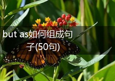 but as如何组成句子(50句)