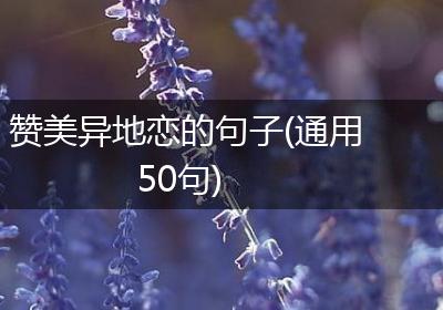 赞美异地恋的句子(通用50句)