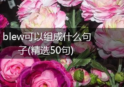 blew可以组成什么句子(精选50句)