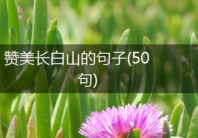 赞美长白山的句子(50句)