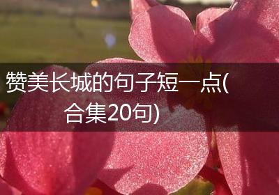 赞美长城的句子短一点(合集20句)