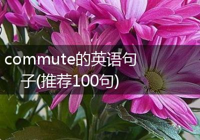 commute的英语句子(推荐100句)