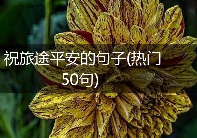 祝旅途平安的句子(热门50句)