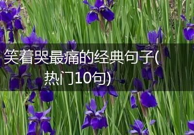 笑着哭最痛的经典句子(热门10句)