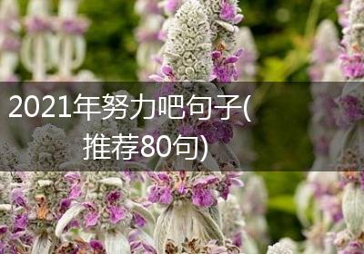 2021年努力吧句子(推荐80句)