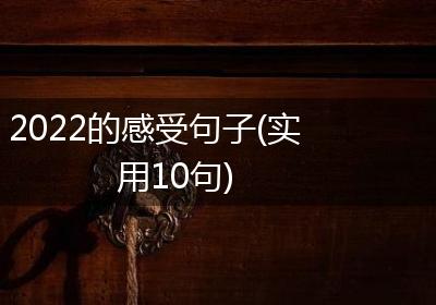 2022的感受句子(实用10句)