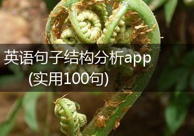英语句子结构分析app(实用100句)