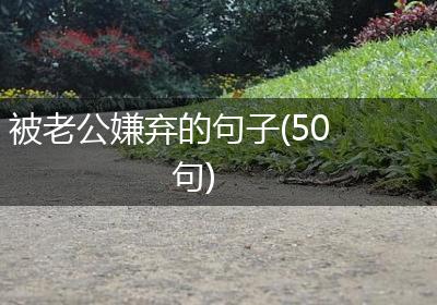 被老公嫌弃的句子(50句)