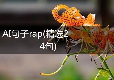 AI句子rap(精选24句)