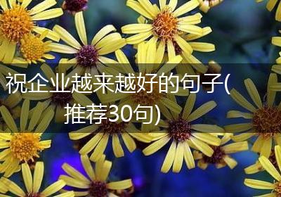 祝企业越来越好的句子(推荐30句)