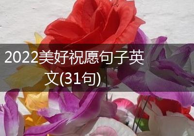 2022美好祝愿句子英文(31句)