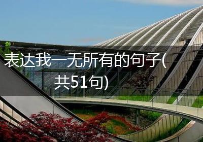 表达我一无所有的句子(共51句)