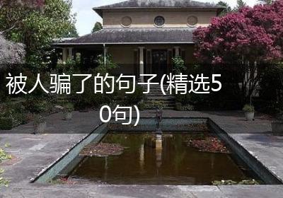 被人骗了的句子(精选50句)