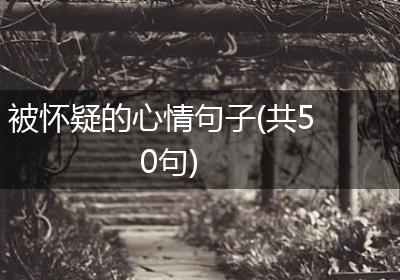 被怀疑的心情句子(共50句)