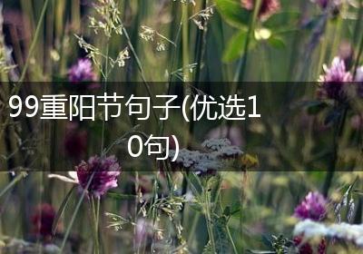 99重阳节句子(优选10句)