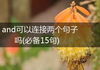and可以连接两个句子吗(必备15句)