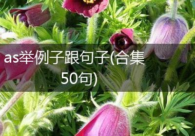 as举例子跟句子(合集50句)
