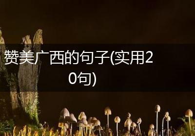 赞美广西的句子(实用20句)