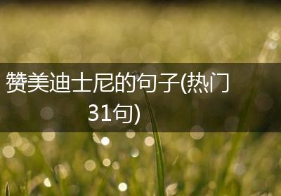 赞美迪士尼的句子(热门31句)