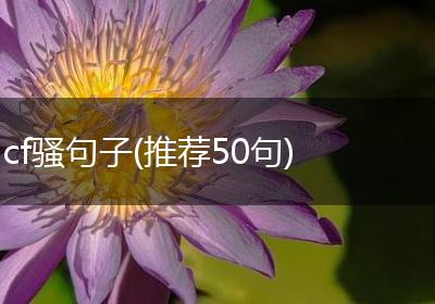 cf骚句子(推荐50句)