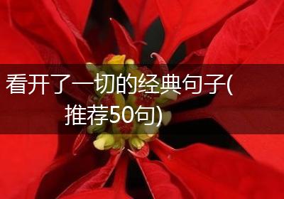 看开了一切的经典句子(推荐50句)