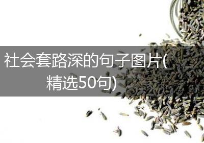 社会套路深的句子图片(精选50句)