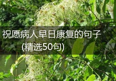 祝愿病人早日康复的句子(精选50句)