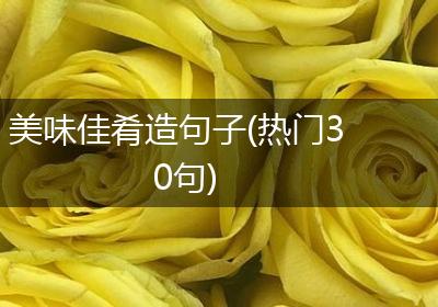 美味佳肴造句子(热门30句)