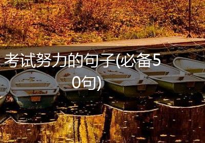 考试努力的句子(必备50句)