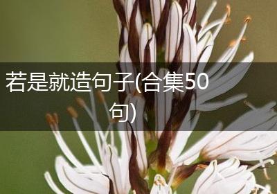 若是就造句子(合集50句)