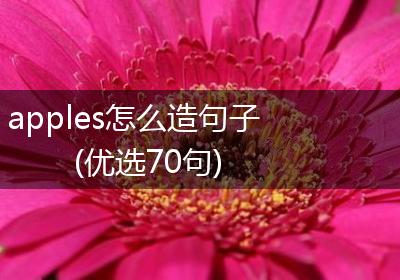 apples怎么造句子(优选70句)
